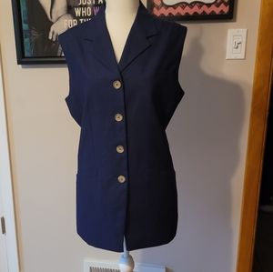 L navy vest